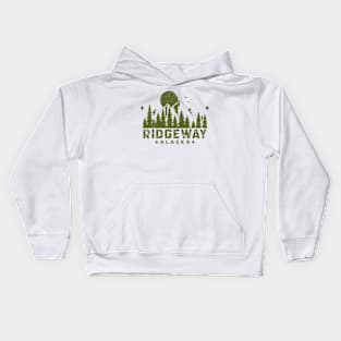 Ridgeway Alaska Mountain Souvenir Kids Hoodie